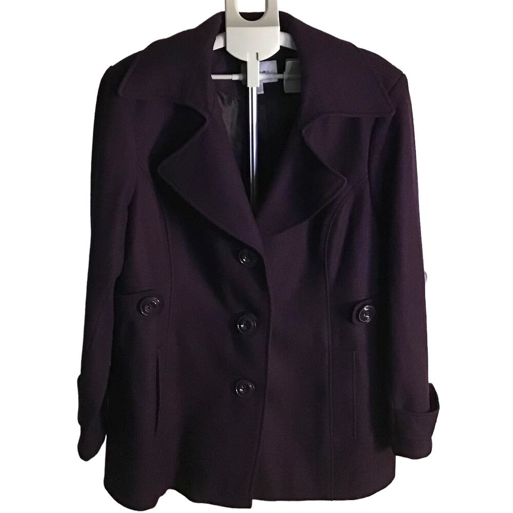 Vintage Y2K Fashion Bug Wool Blend Double Breasted Peacoat Women’s SZ 1X
